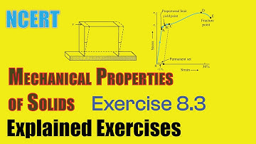 Exercise 8.3 | Mechanical Properties of Solids  | NCERT Physics Class - 11 | Ask Doubts