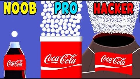 NOOB vs PRO vs HACKER - Coca Cola and Mentos (Drop and Explode)