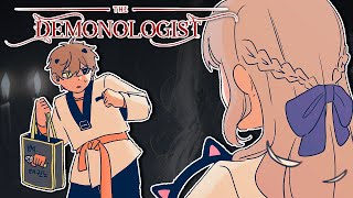A CAT AND A CRAZY GIRL WANDER INTO A HAUNTED HOUSE...【DEMONOLOGIST】 【NIJISANJI EN | Alban Knox】