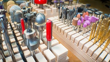 Wicked Fast Router & Dremel Bit Storage Trays Using Dadoes Instead of Holes