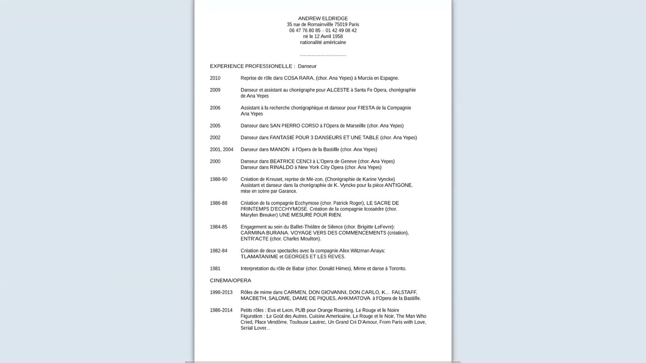 Exposing ergonomover (ballet dancer Andrew Eldridge)