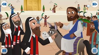 Biblia para Niños - Jesús y el Burrito - Mateo 21