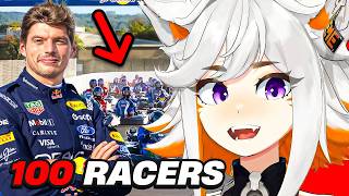 Max Verstappen Goes Against 100 Amateur Racers Only Using A Go Kart..