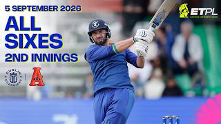All Sixes in the 2nd innings | Dublin Guardians vs Amsterdam Flames | ETPL