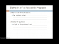 Developing Your Research Idea/Proposal, Part 4