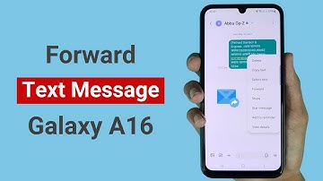 Hoe stuur ik een sms-bericht door op mijn Samsung A16?