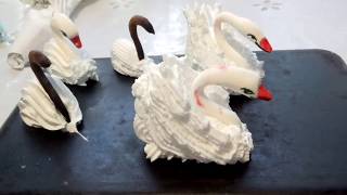 видео Торт с фигурками лебедей