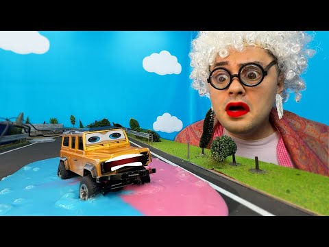 Crazy Granny Playing with remote contol TOY