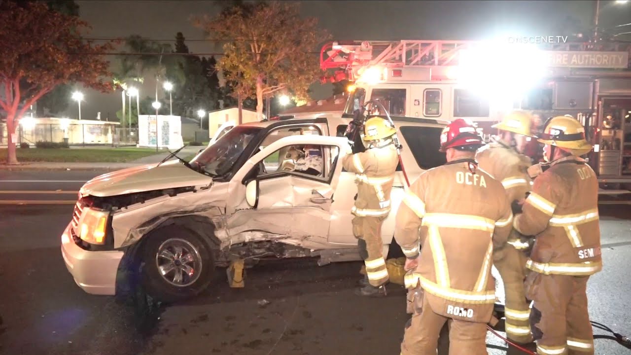 Driver Extricated After Awful Injury Crash | Garden Grove - YouTube