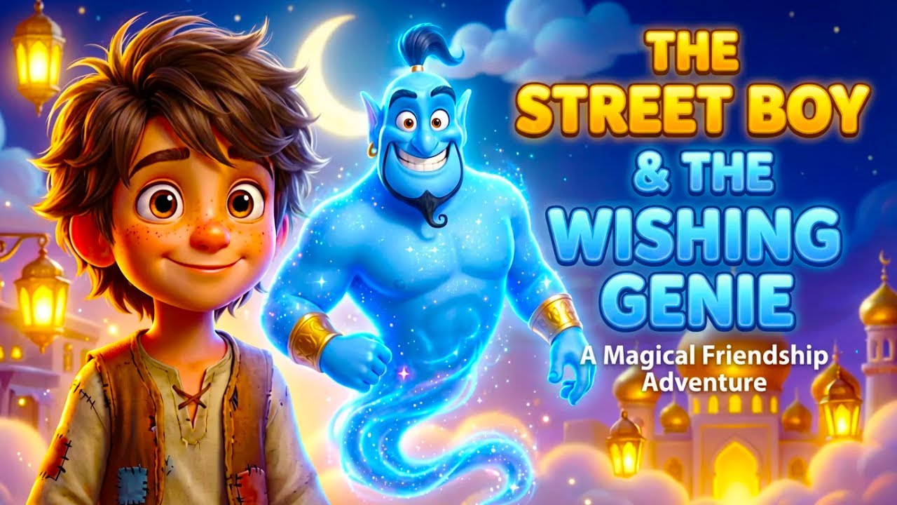 THE STREET BOY & THE WISHING GENIE🌟 - A Magical Friendship Adventure🌈✨