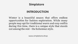 Winter Wonderland: Mastering the Art of Boho Chic Even in the Cold