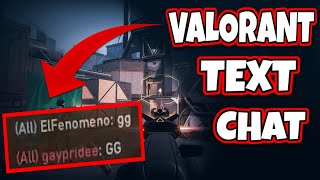 This is how to use text chat in valorant, i will show you 3 types.
team chat, then all whisper with a specific player!discor...