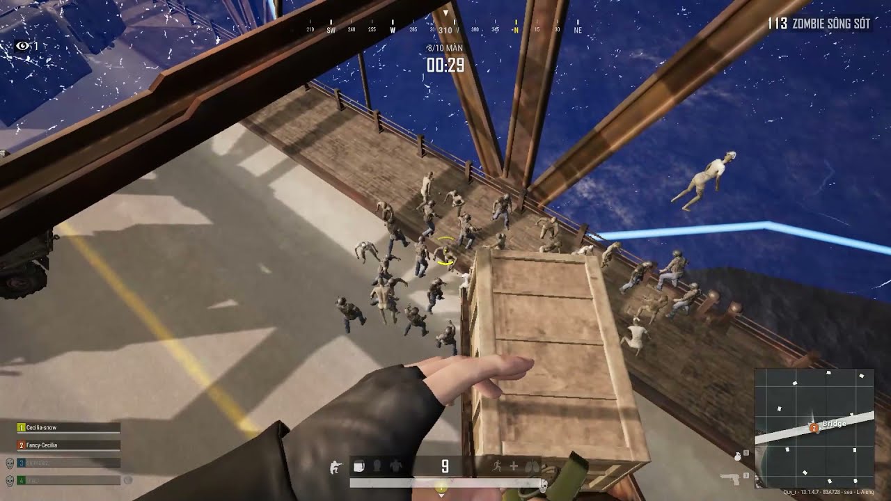 PUBG Zombie Mode ( Bug game, win 10/10, easy)