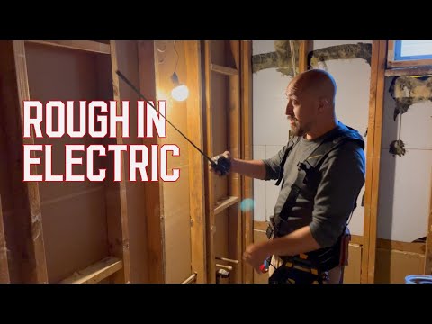 My Total House Renovation Episode 7 | Laying Out the Bathroom Lights - Rough in Electric