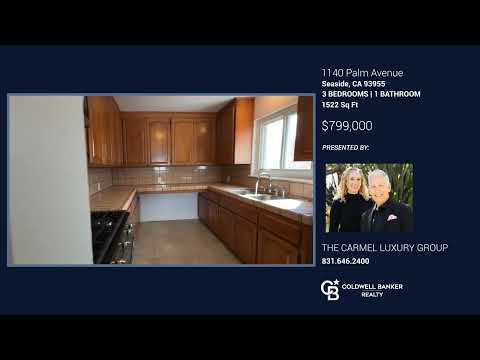 1140 Palm Avenue, Seaside, CA home video tour