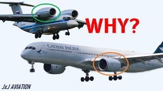 Why are Engines installed below the Wings on most Aircraft?