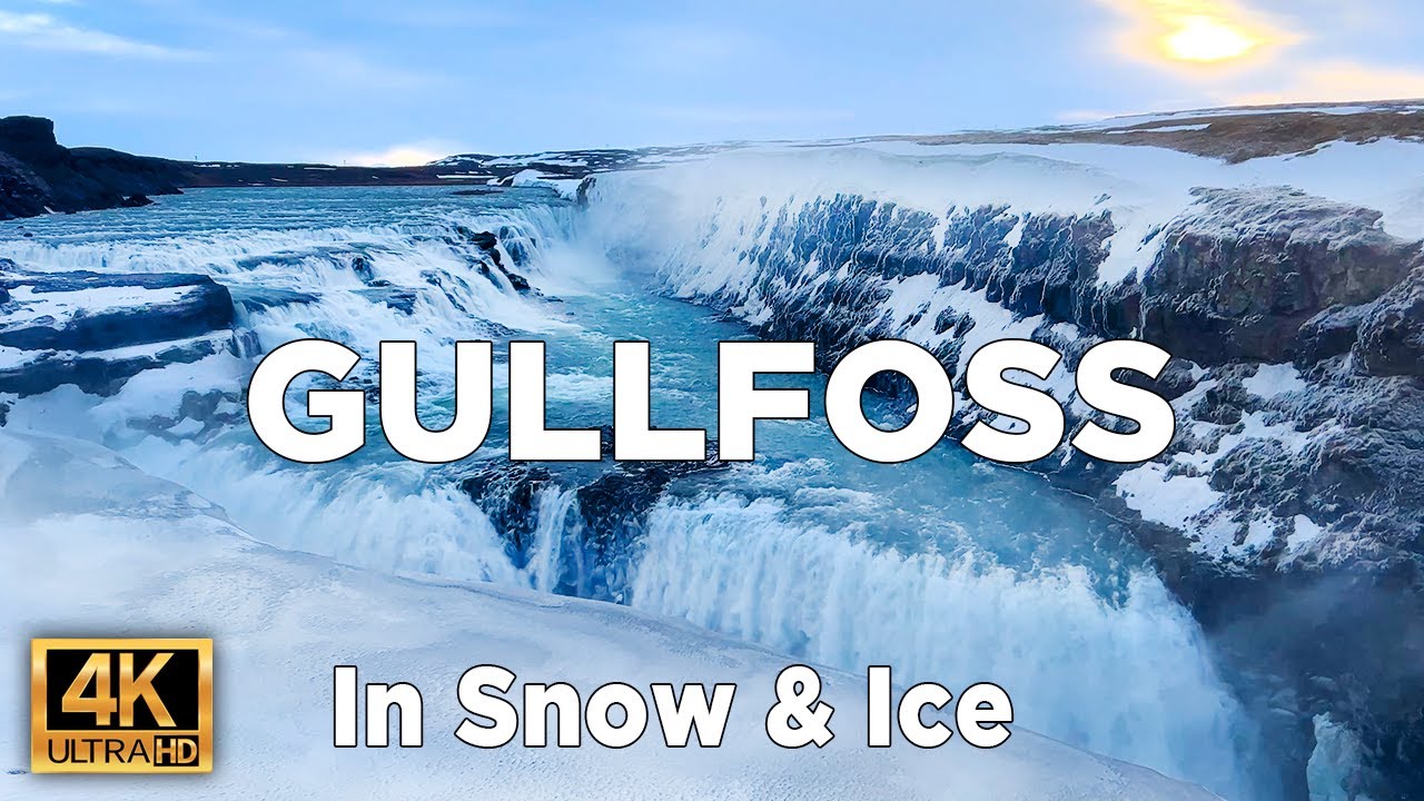 This Waterfall Becomes Completely Frozen and It's Stunning — Gullfoss — video poster
