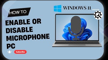 Enable or Disable Microphone in Windows 11 (Step by Step)