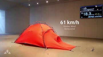 Wind tunnel test - Power Sphaerio 2P | VAUDE