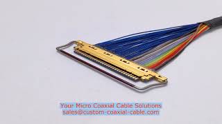8 pin circular connector 20579 001e coaxial connectors types Micro Coaxial Cable 40Awg MPO MTP to LC