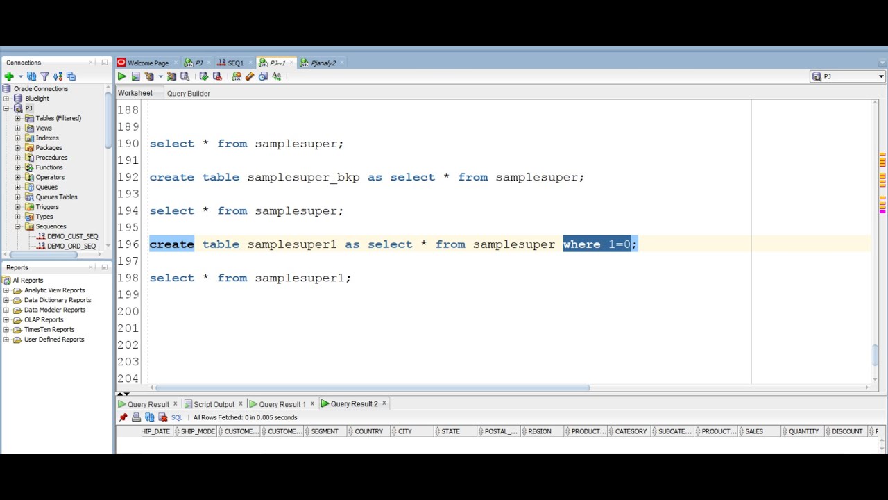 How to copy a Table in SQL (with & without data) | SQL Tutorials | PJ ...