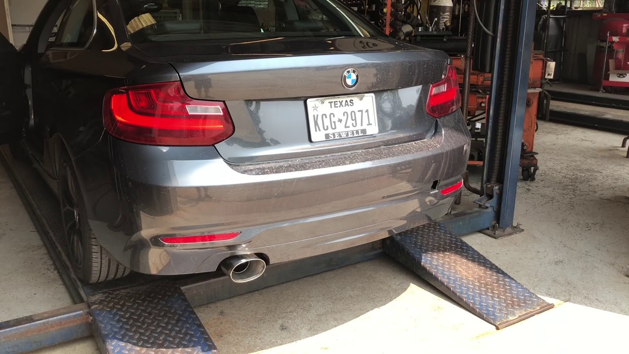 2014 BMW 228i Muffler Delete YouTube