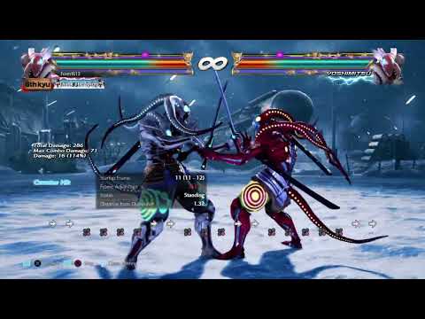 Yoshimitsu FC df+4 to WS+2 BT Frametrap Study Version 5 Tekken 7 20230329011708