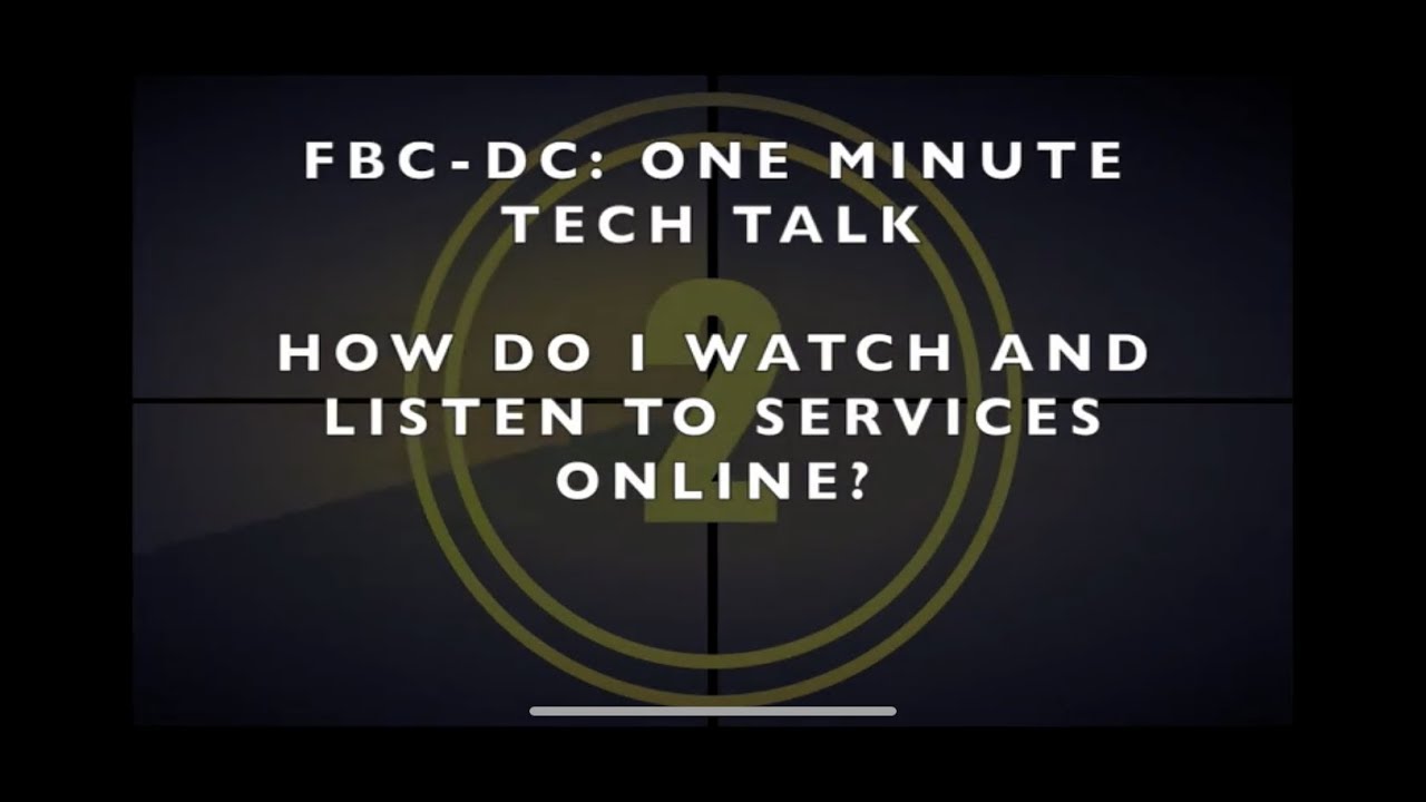 One Minute Tech Talk - How to Watch Services Online - YouTube