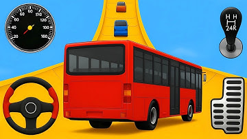 Crazy Bus Mega Ramp Impossible Racing - Bus Stunts Impossible Tracks - Android Gameplay #3