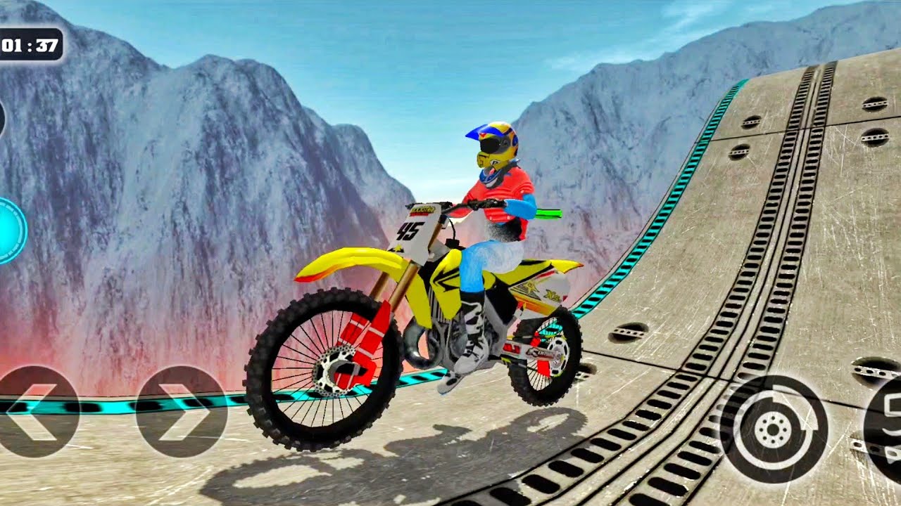 Impossible Motor Bike Track 3D - Best Android iOS Gameplay FHD