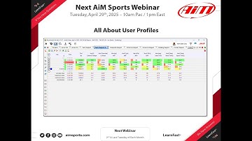 6-8 - Race Studio 3 User Profiles with AiM Sports Roger Caddell - 4/29/2025