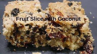 Fruit Slice with coconut