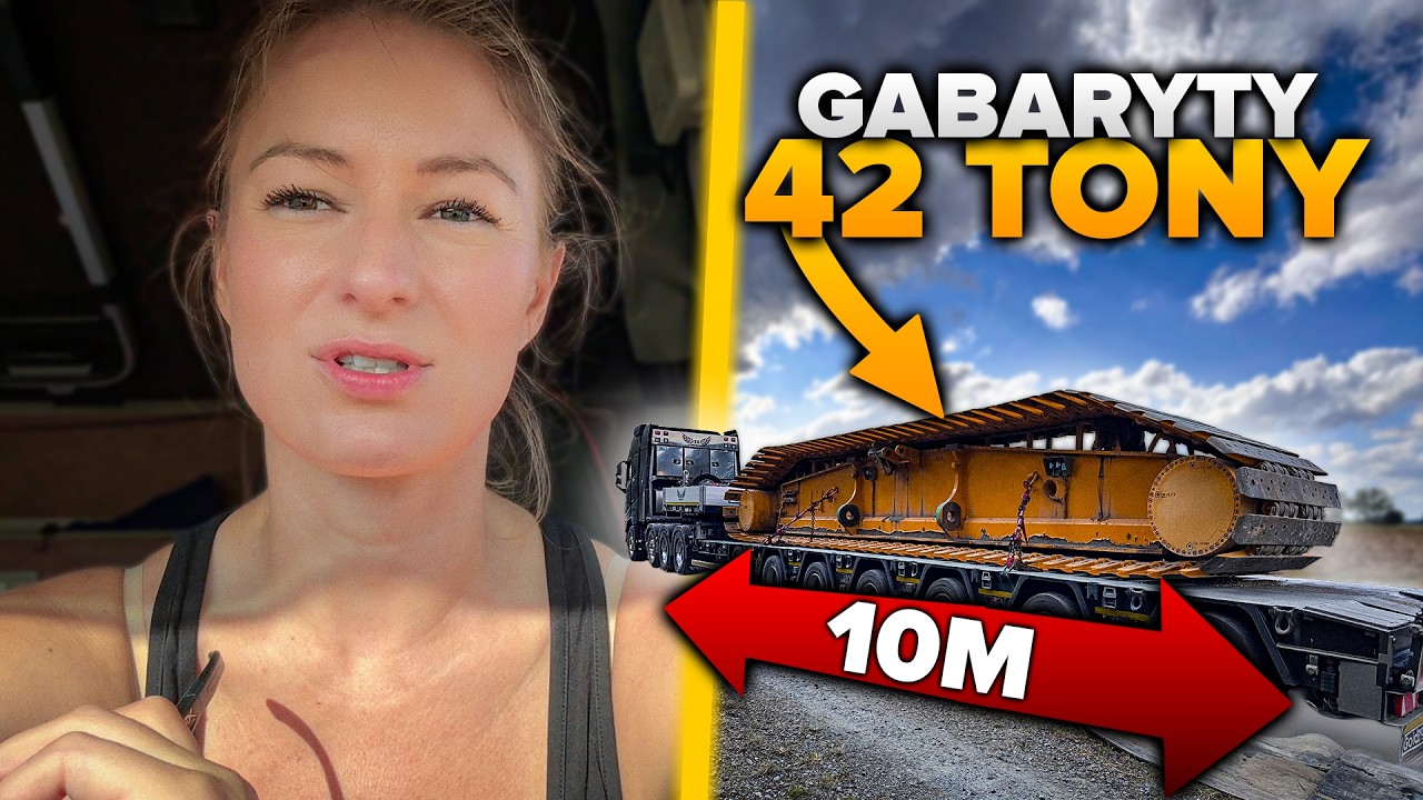 Wiozę 42 TONOWĄ GĄSIENICĘ dźwigu!  Hauling a 42-TON Crane Track!