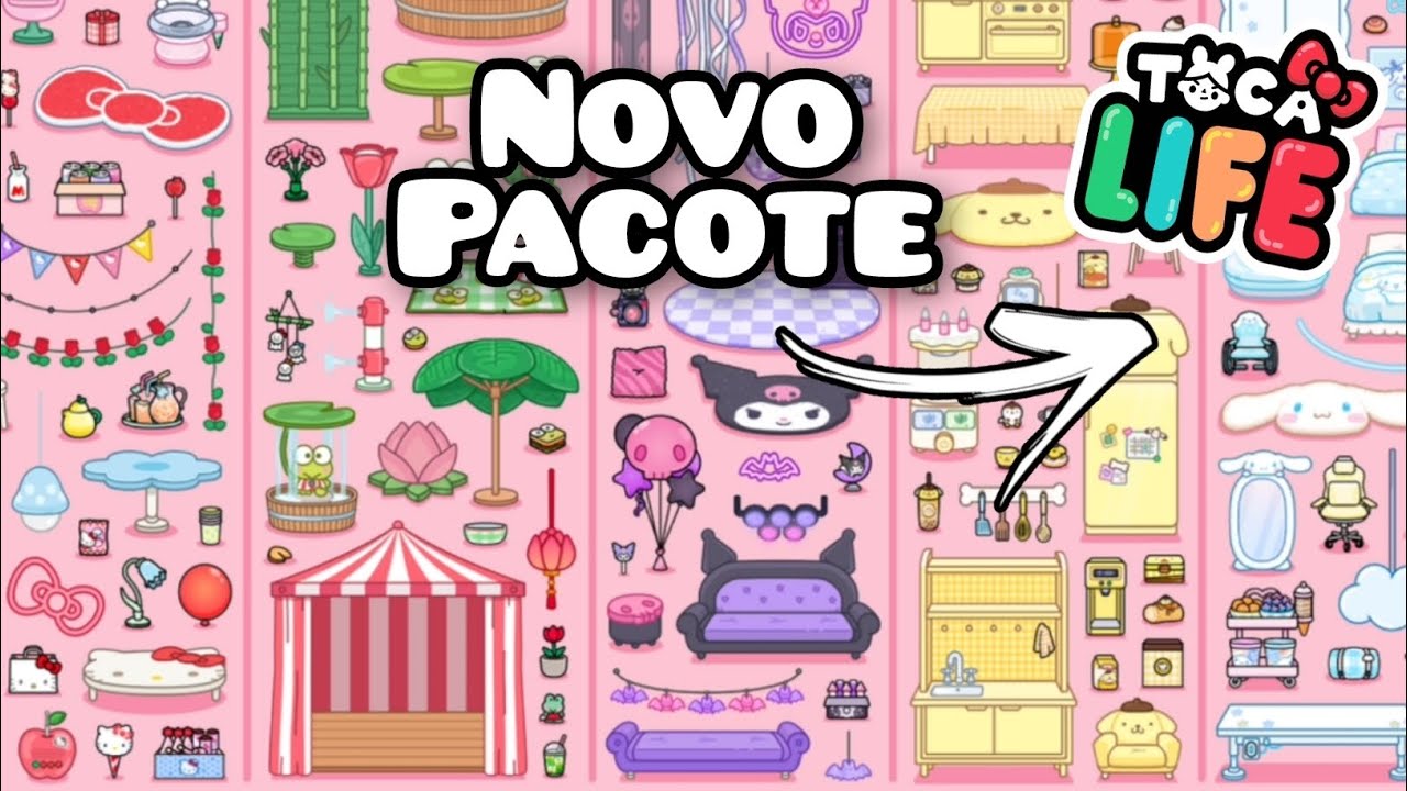 🥰 Novo Pacote Hello Kitty e amigos no Toca Life World com a tia Pati 