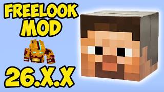 Minecraft FREELOOK 26.2 Fabric - how to use (Spotlight) (Freelook Mod 26.2.x Fabric)