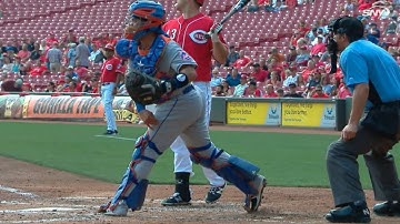 NYM@CIN: Rivera throws out Phillips, Schebler in 2nd