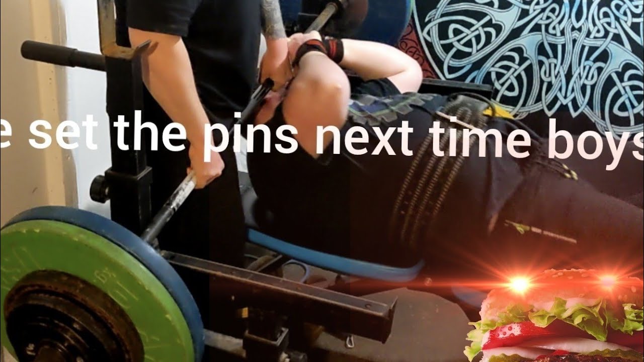 Failing an easy bench for the second time, gotta figure this out. Fat Man learns powerlifting.