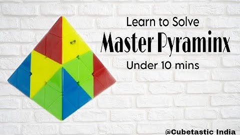 How to solve Master Pyraminx Cube | 4x4 Pyraminx Cube Tutorial | Hindi |