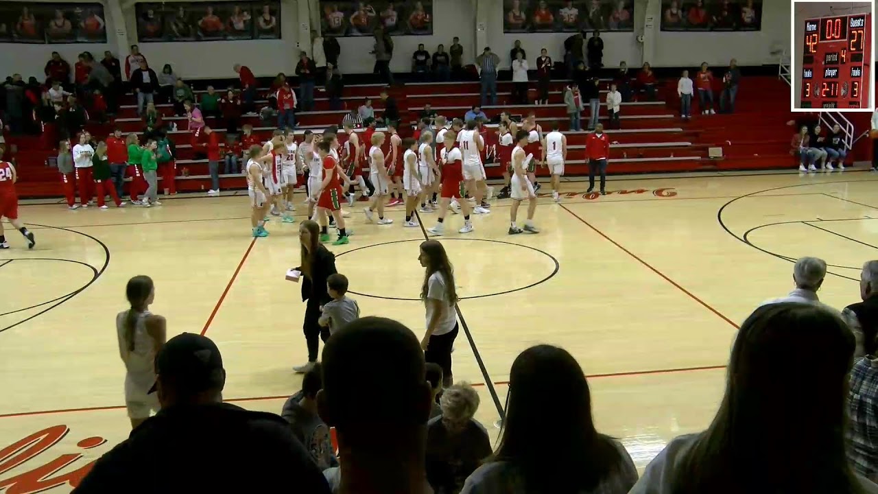 Smith Center Redmen, vs. Hoxie Indians Vasity Basketball