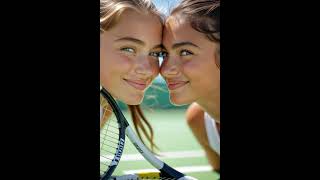 2 Tennis Girls Smile | Friendship, Joy &amp; Love for the Game 🎾🌸