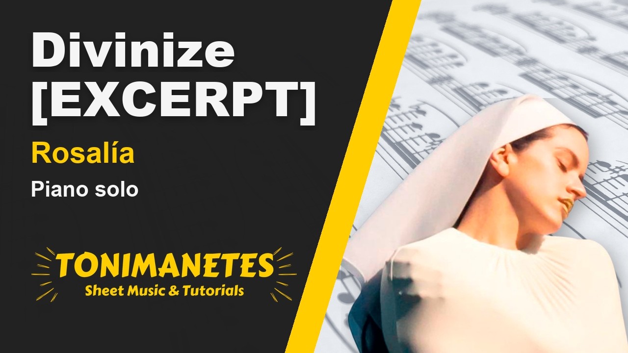 Divinize | Rosalía | Partitura | Sheet music | Score | Piano - YouTube
