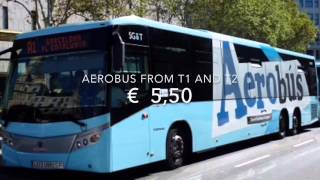 What buses, trais,and metros are available from the barcelona airport
to city