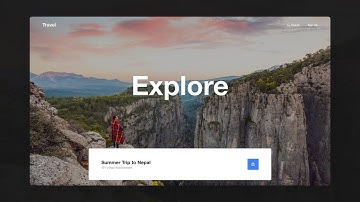 Adobe XD Travel Web Design Parallax Tutorial