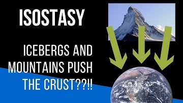 Isostasy DEMO | How Icebergs and Mountains MOVE the CRUST Up and Down