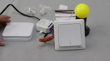 LoraTap Remote Control Wireless Switch Kinetic Self-Powered Wall Light Switch Kit SS311KS-V3
