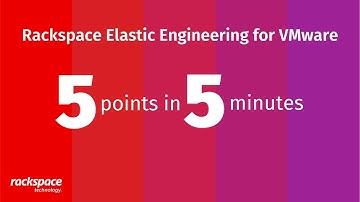 5 Points in 5 Minutes: Rackspace Elastic Engineering for VMware