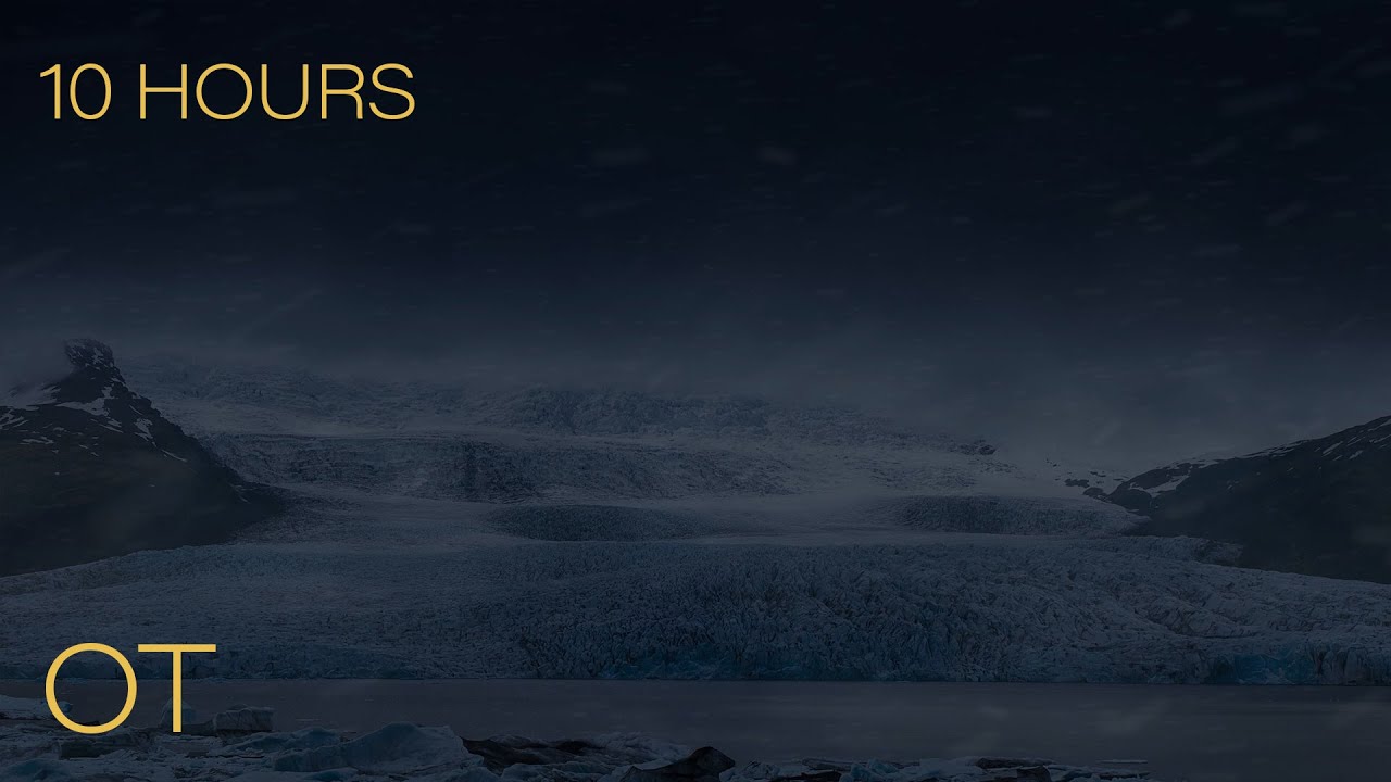 Blizzard in Fjallsárlón, Iceland | Howling Wind & Blowing Snow | Relax ...