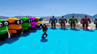 GTA V, ROBBI SHOW, EPIG RAGDOLLS BIG MEGA RAMP CHALLANGE