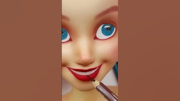 THIS ARIEL DOLL LOOKS REAL! Little Mermaid Doll Repaint by Poppen Atelier #shorts #ariel #disney