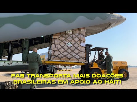 KC-390 Millennium da FAB transporta mais doações brasileiras em apoio ao Haiti